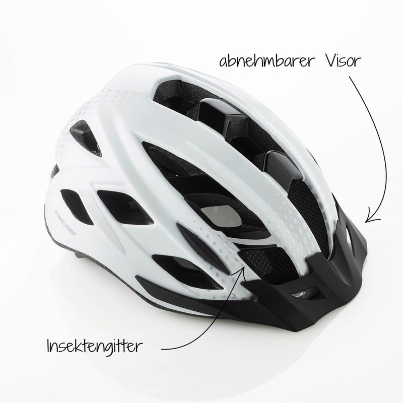 Fischer Urban Adult Cycling Helmet with Visor and Adjustable and