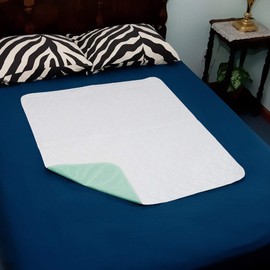 Washable Incontinence Bed Pad Protector - 24 x 34 Inches Waterproof Reusable Bed Wetting Sheet for Single Double Bed Couch Sofa Absorbent Pad