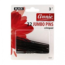 Annie Jumbo Hair Pins 3" 32Ct Black