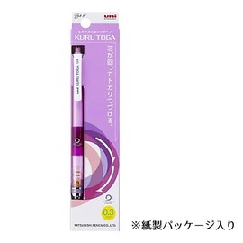 Mitsubishi Pencil Kurutoga Mechanical Pencil, Standard Model, Glass Color, 0.3mm, G Purple, M3-450-1P-GPU, Letter Not Thick, MITSUBISHI PENCIL