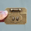Tiazza Antique Brass Small Cabinet Box Latch Buckle Catch Clasp