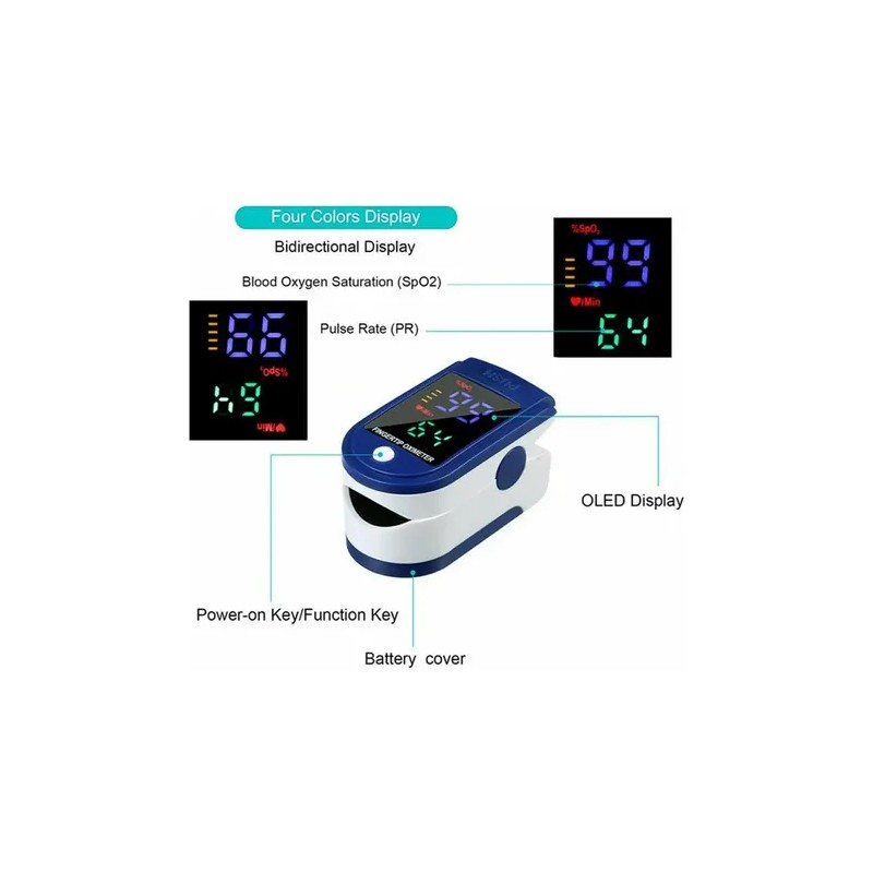 Aparato Para Checar La Presion Kit Termometro Y Oximetro Color