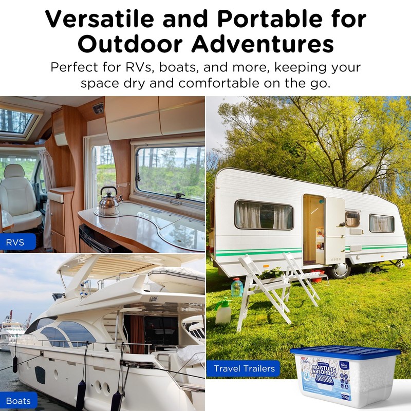 W&E Choice Moisture Absorbers, Portable Humidity Absorber Boxes for Your