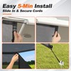 GEARBONE 9'x17'3" RV Awning Sun Shade Screen, Mesh Sunshade for