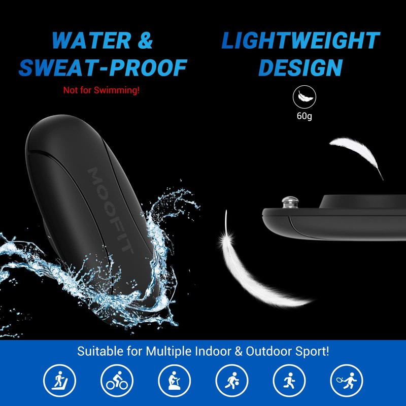 moofit moofit HR8 Heart Rate Monitor Chest Strap, Low Energy