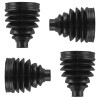 Caltric 2 Front Axle Inner Outer CV Boot Kit for