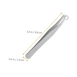 Minkissy 5sets Nose Hair Tweezers for Men and Ergonomic Design Travel-friendly Hair Removing Tool Protective Case for Quick Trimming and Grooming