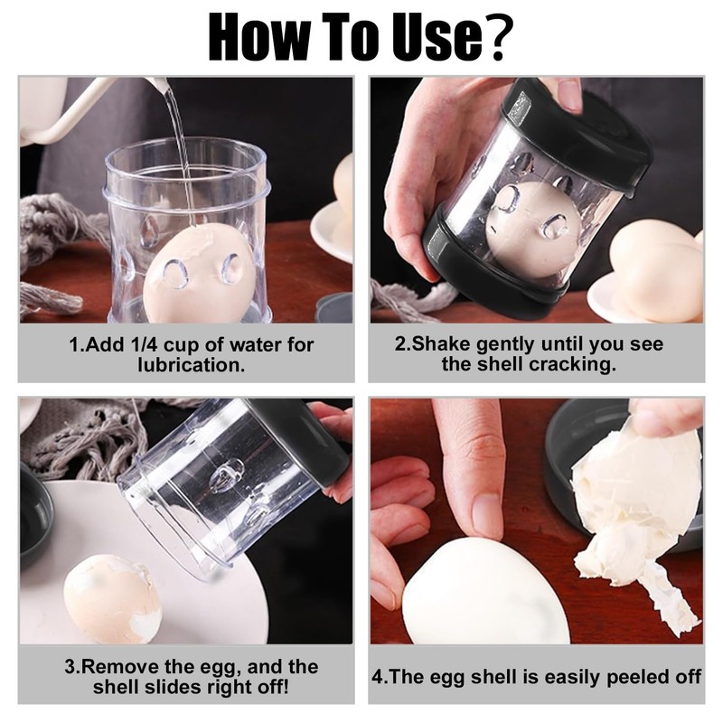 2025 New Hard Boiled Eggs Peeler, Effortless Egg Shell Remover,