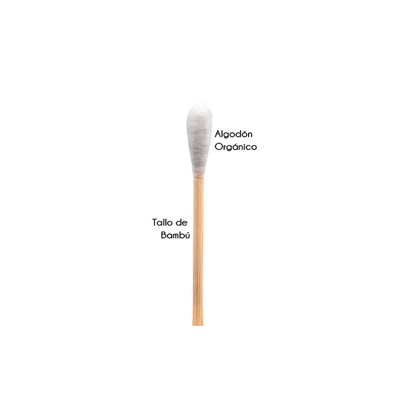 Woodlife® - Paquete de 800 Cotonetes de Bambú, Ecológicos, Biodegradables