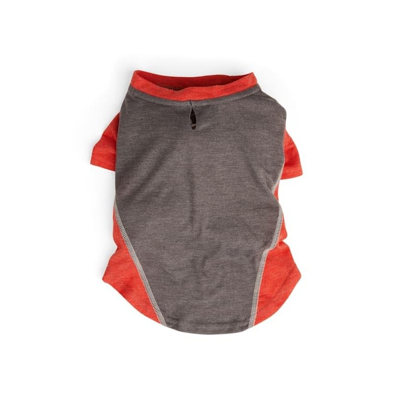 Reddy Grey/Red Cooling Dog Tee, Medium