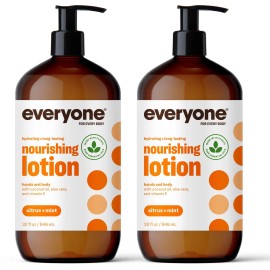 Everyone Nourishing Citrus Mint Hand and Body Lotion Pack of 2 Eco-Friendly 3...