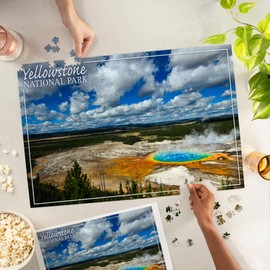 Yellowstone National Park, Grand Prismatic Pool (1000 Piece Puzzle, Challenging Jigsaw Puzzle for Adults, Made in USA)