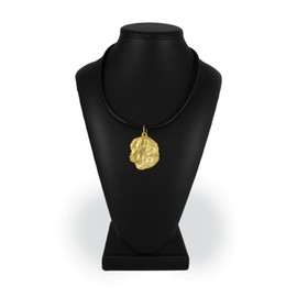 Art-Dog Exclusive Dog Necklace, 24K Gold Plated - Handmade Jewellery for Dog Lovers - Gold Plated Necklaces with Dog, Gold