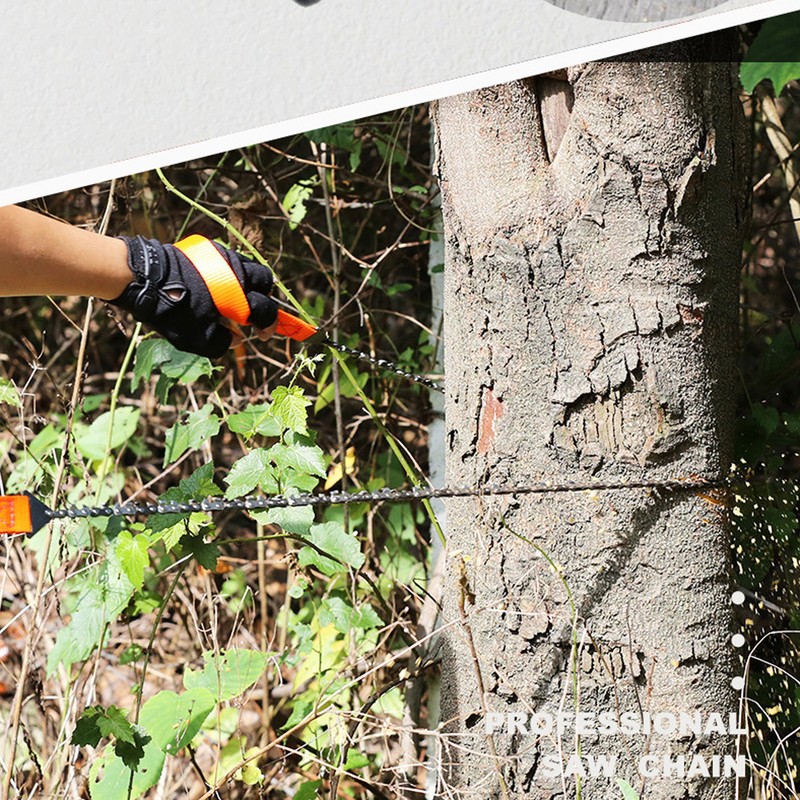 Pocket Chainsaw 26in Tree Limb Hand Rope Chain Saw 11