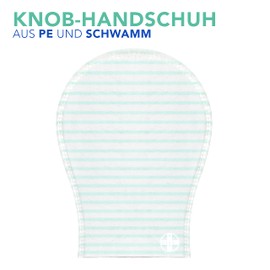 AIESI Disposable Soap Wash Gloves (Soapproof Gloves) High Quality Waterproof TNT with Soft Sponge (Pack of 100)