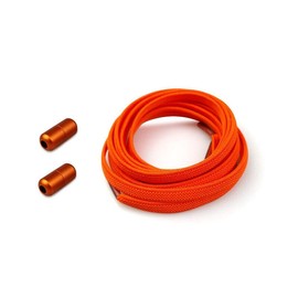 Boolavard (2 Pairs of Elastic Shoelaces without Ties for Adults, Children, Elderly, System with Elastic Laces, orange