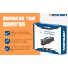 Intellinet 1-Port Indoor Gigabit PoE+ Extender Repeater – 25W Power