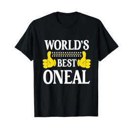 ONeal Surname Funny Team Family Last Name World's Best ONeal T-Shirt
