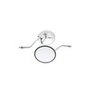 Chrome Motorcycle Handlebar Mirrors Rearview Side Mirrors Fit with M8