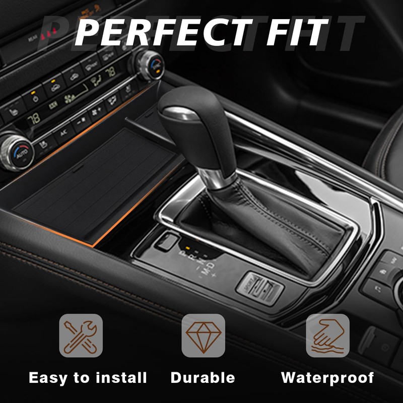 Muslogy Center Console Front Organizer & Dash Storage Box Insert