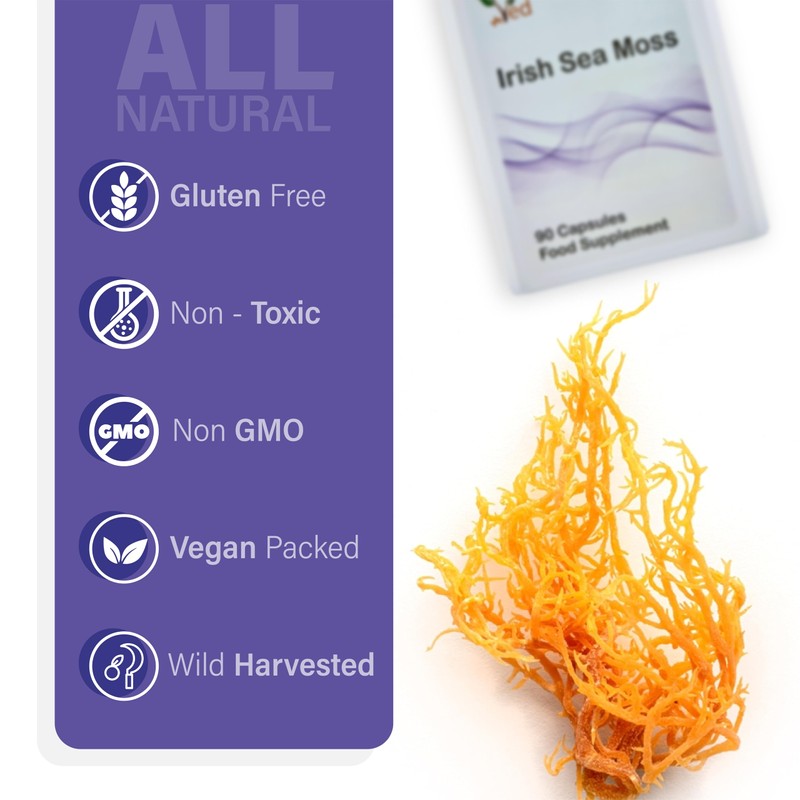 VED Organic Irish Sea Moss (Chrondrus crispus) 1200 mg 90