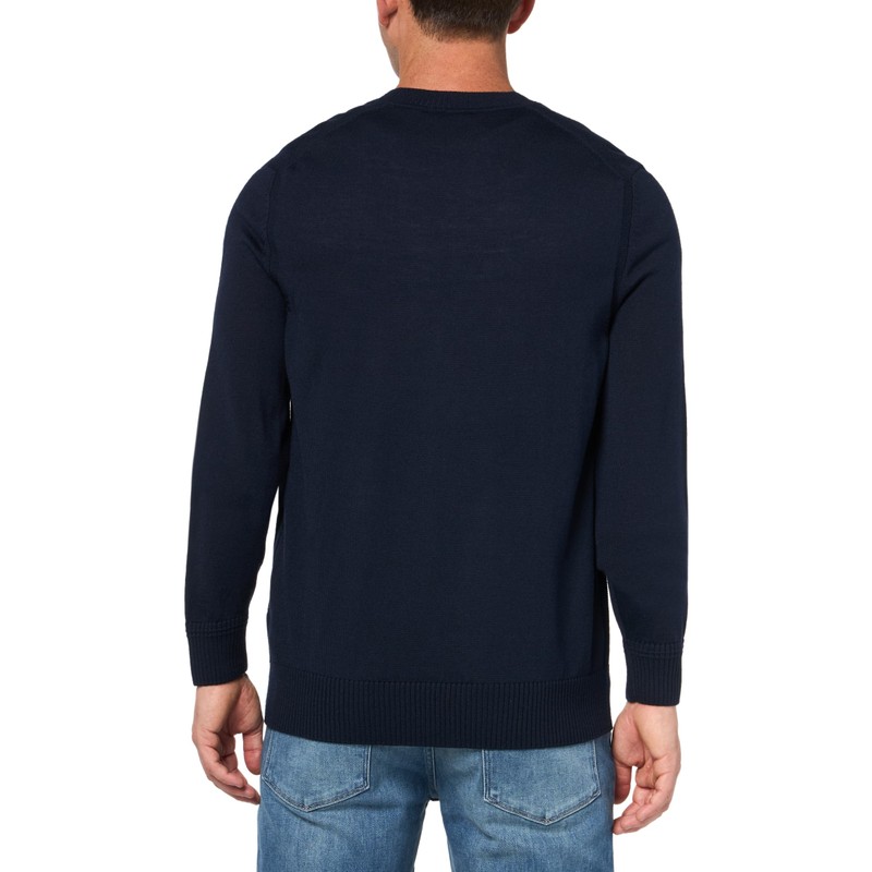 BOSS Wool Blend Button Down Cardigan, Night, XL