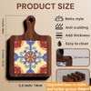 Wooden Trivets for Hot Dishes，3PCS Wooden Coasters with Organising Holder，Base