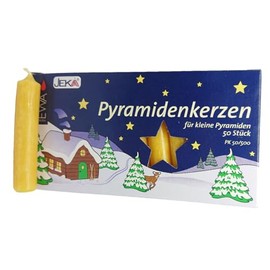 Ebersbacher Kerzenfabrik GmbH Pyramidenkerzen 50 Stück honigfarben