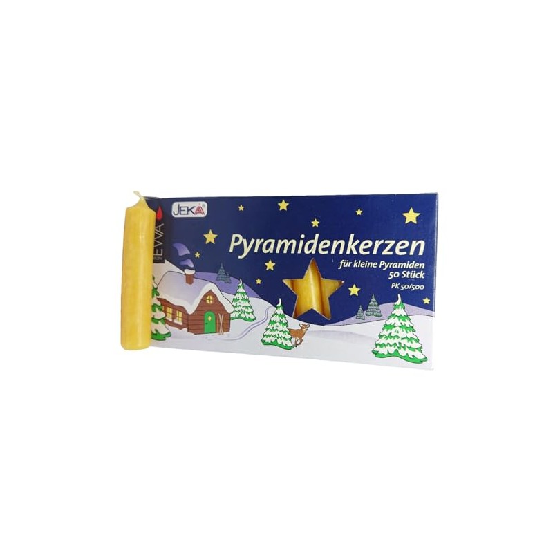 Ebersbacher Kerzenfabrik GmbH Pyramidenkerzen 50 Stück honigfarben