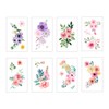 Everjoy Flowers Temporary Tattoos Stickers, Watercolor Roses, Peony, Daisy, Botanical