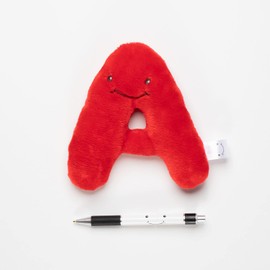 Alphapals Educational Plush Letter A - Ruby Red 4" Stuffed Alphabet - Machine Washable Toys - Perfect Learning Language Awareness and ABCs Recognition Gifts for Kids, 3, 4, & 5 Year Olds