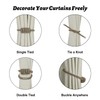 BEL AVENIR Magnetic Curtain Tiebacks, Decorative Drapery Holdbacks Modern Woven