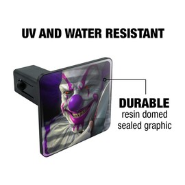 GRAPHICS & MORE Mischief The Evil Purple Clown Tow Trailer Hitch Cover Plug Insert