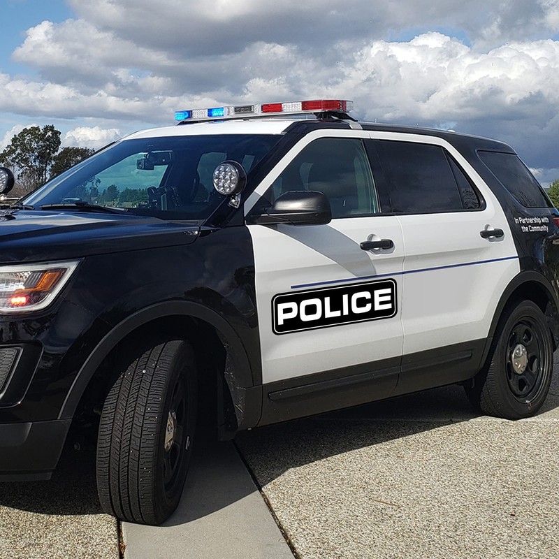 Police Car Magnetic Sign For Off Duty Officers 18"×6" (2