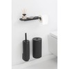 Brabantia Mindset Wall Mounted Toilet Roll Holder with Shelf (Mineral