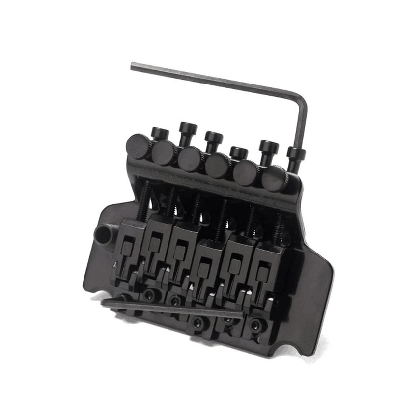 Black Replacement Double Roll Locking Tremolo System Bridge Electric Guitar
