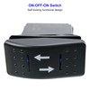 ON-Off-ON/Open-Close/in-Out Rocker Switch 4 Pin Marine Grade, with Blue LED