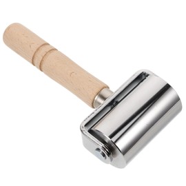 Operitacx Leather Seam Roller Tool Leather Craft Pressing Roller Handle and Binding Ergonomic Design for Comfort and Durability