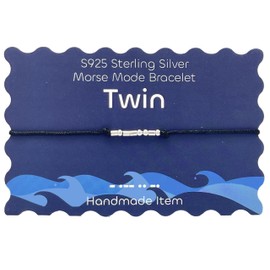 silwaver Sterling Silver Morse Code Bracelets for Women, Morse Code Inspirational Brithday Gift Bracelet for Friend Sister Valentine's Day for Wifey