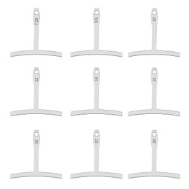 JNAWA 9Pieces Guitar Feeler Gauge Guitar Measure Tools Guitar Radius Gauge Musical Instrument Accessories for Guitar Bridge Saddle Adjustments