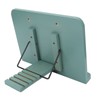 Book Stand Adjustable Angle Foldable Small Desk Bookrest with Page