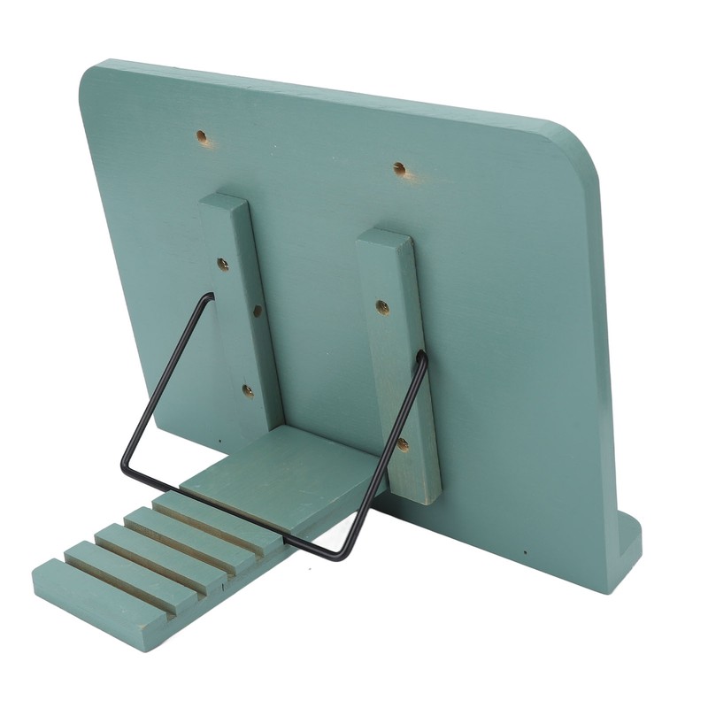 Book Stand Adjustable Angle Foldable Small Desk Bookrest with Page
