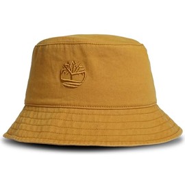 Timberland Brown Bucket Hat for Men, Large/XLarge, Cotton Twill with Soft Brushed Finish, Packable Sun Hat, Breathable and Durable for Outdoor Activities and Sun Protection