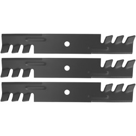SCITOO 3 Pack Lawn Mower Blade, 48 inches Blades Fit for Bad Boy 038-5350-00, 038-5350-0050; for Bunton PC1255, PC2005, PL4055, PL4205, PL4855; for Great Dane D18086, GDU10230; for Hustler 795757