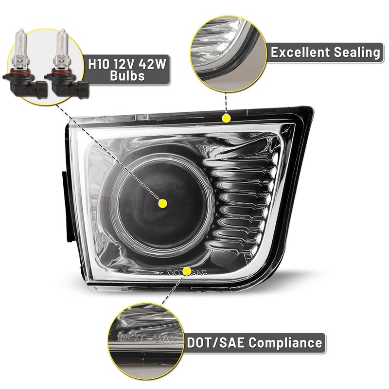 Fog Lights fit for Toyota 4Runner 2003 2004 2005 Lamps