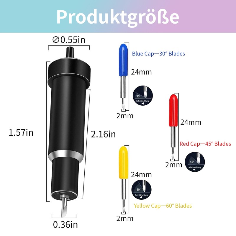 Wjelet 3 Blades Deep Point Blade Premium Fine Cut Blades
