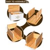 Candco 3 in 1 Bread Box with Bamboo Bread Slicer,