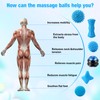 Burbell 8 Pack Blue Massage Ball Set for Myofascial Point