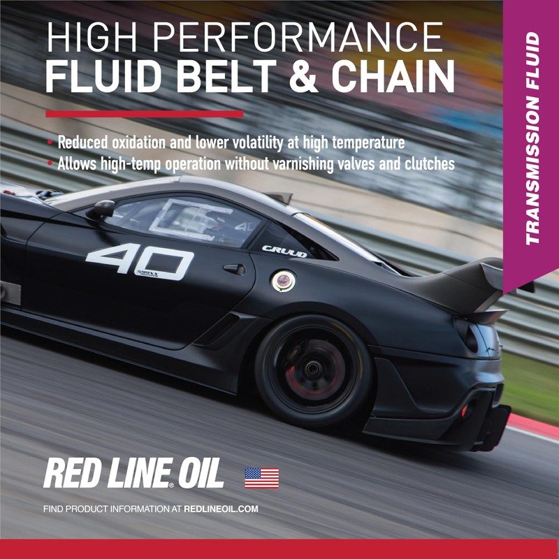 Red Line 30804 Synthetic Non-Slip Continuously Variable Transmission Fluid (CVT)