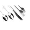 J&V TEXTILES 40-Piece Silverware Set, Food-Grade Stainless Steel Flatware Set